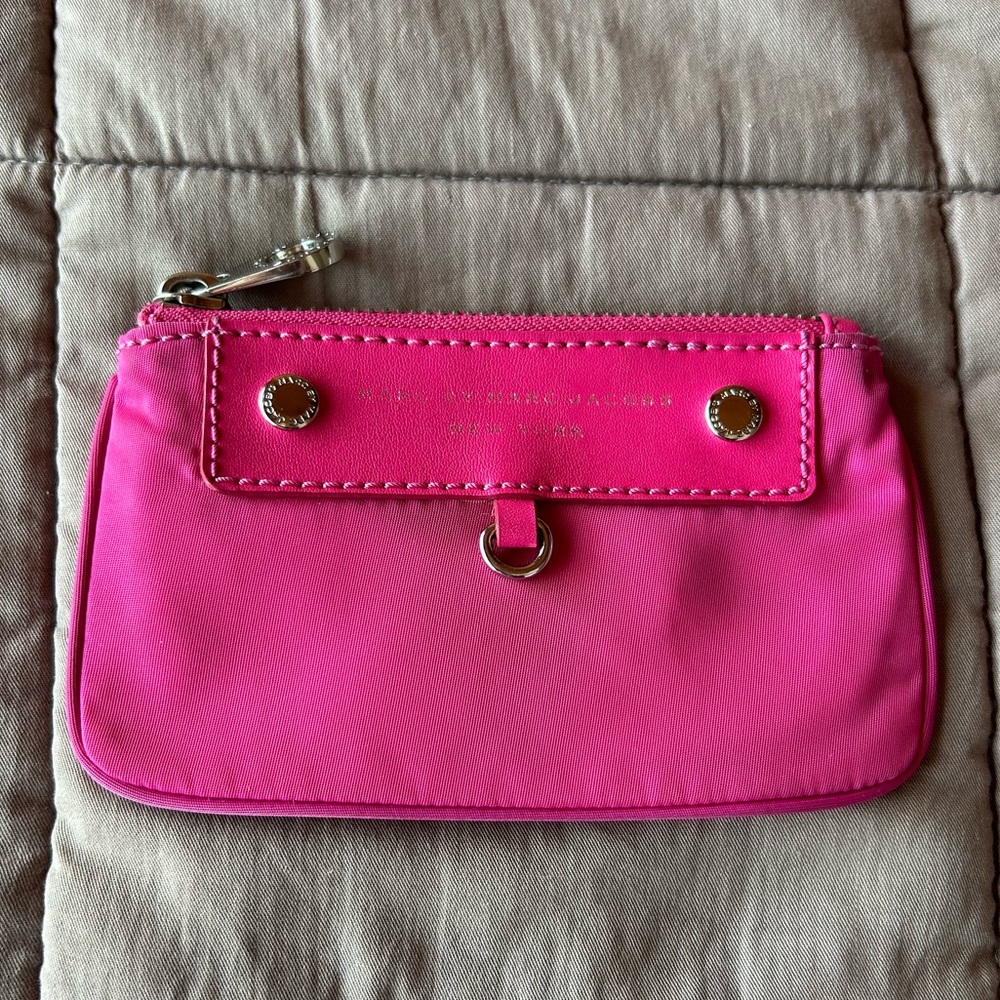 Marc by Marc Jacobs New York nylon ID case with key ring